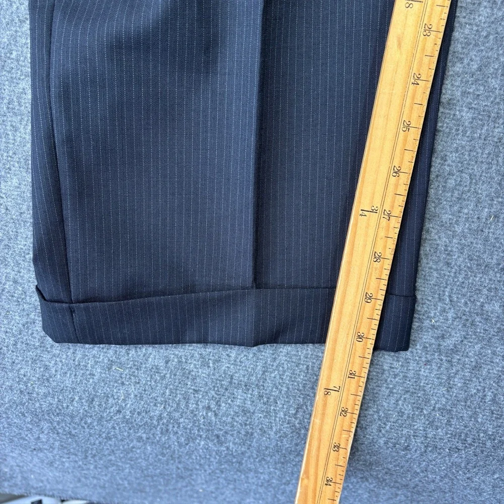 Jos. A. Bank Mens Pinstripe 100% Wool 2 Piece Suit 44L 39X30